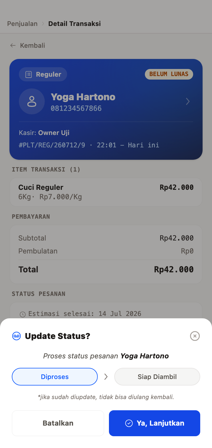 Status Updated Successfully