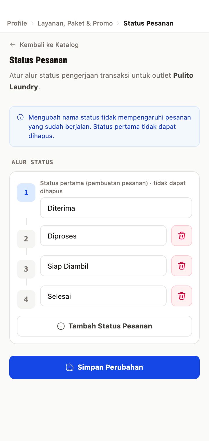 Order Status Settings