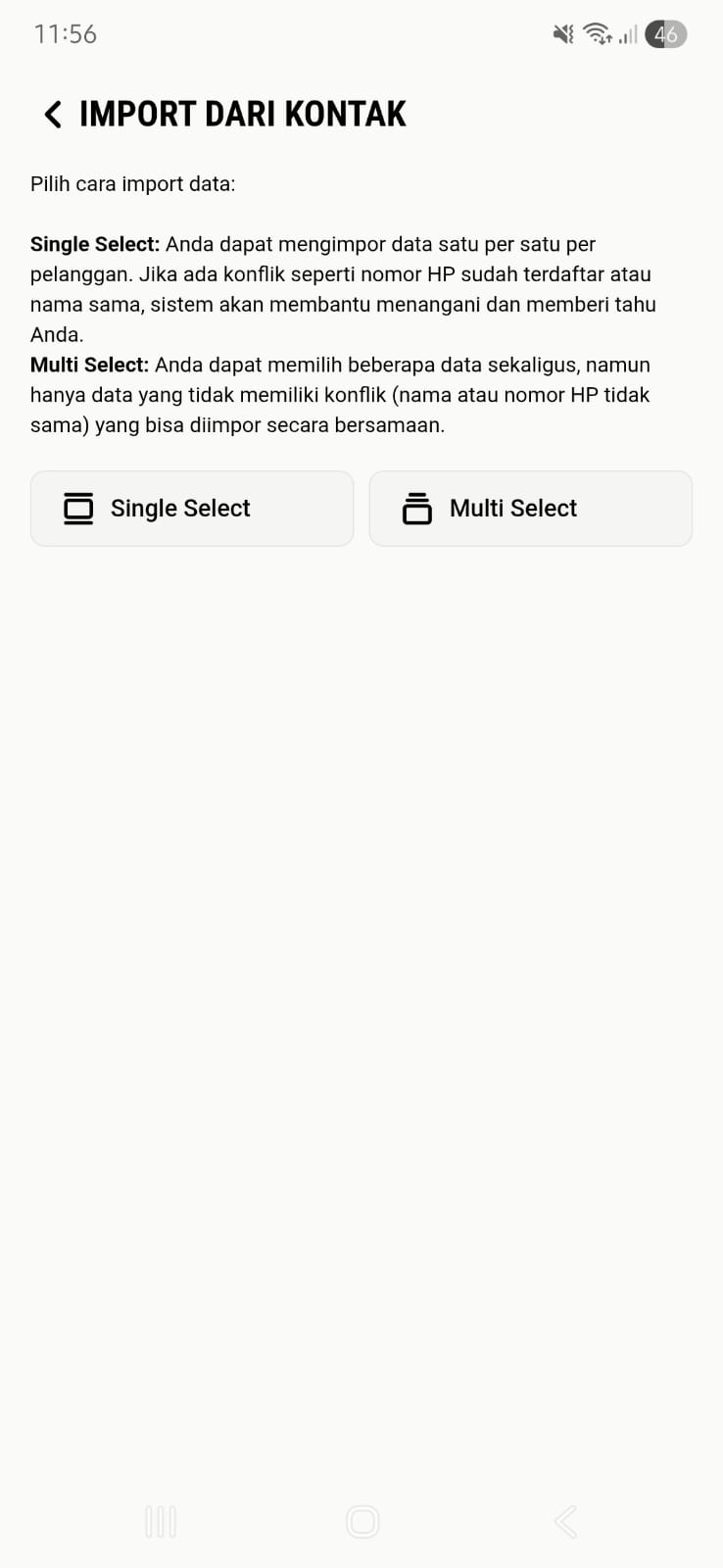 Import Options