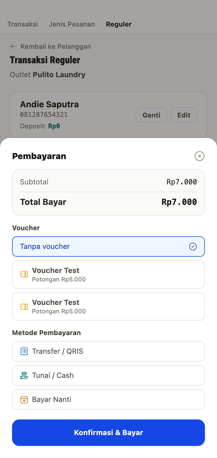 Check the Payment Cart