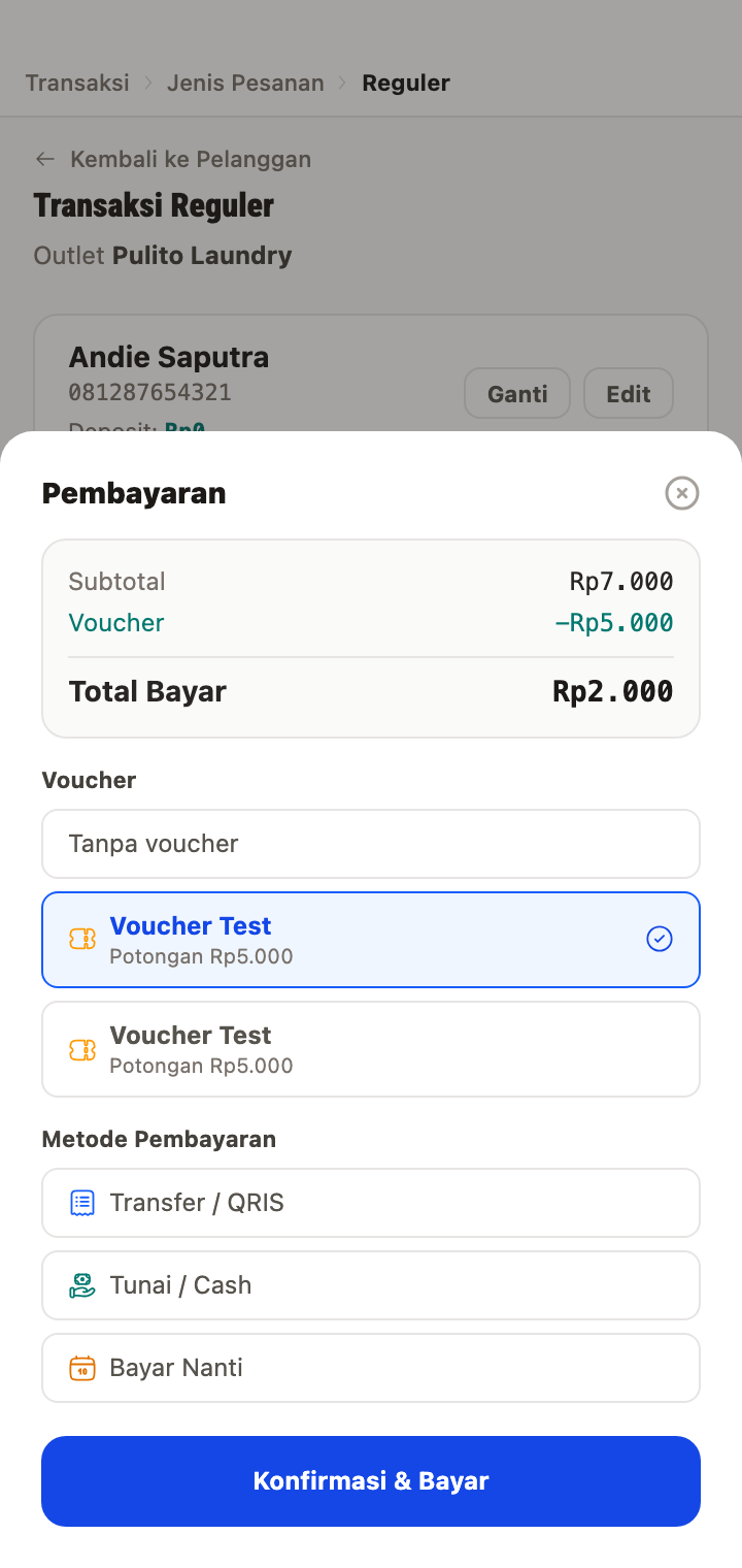 Discount Applied & Cash Input